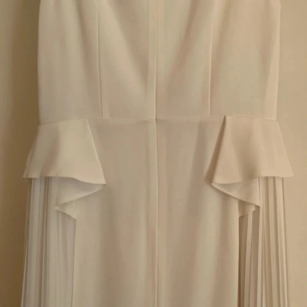 Cynthia Steffe Eden Sleeveless Cream Pleated Maxi‎ Gown Size 4 - NWT - Picture 6 of 16